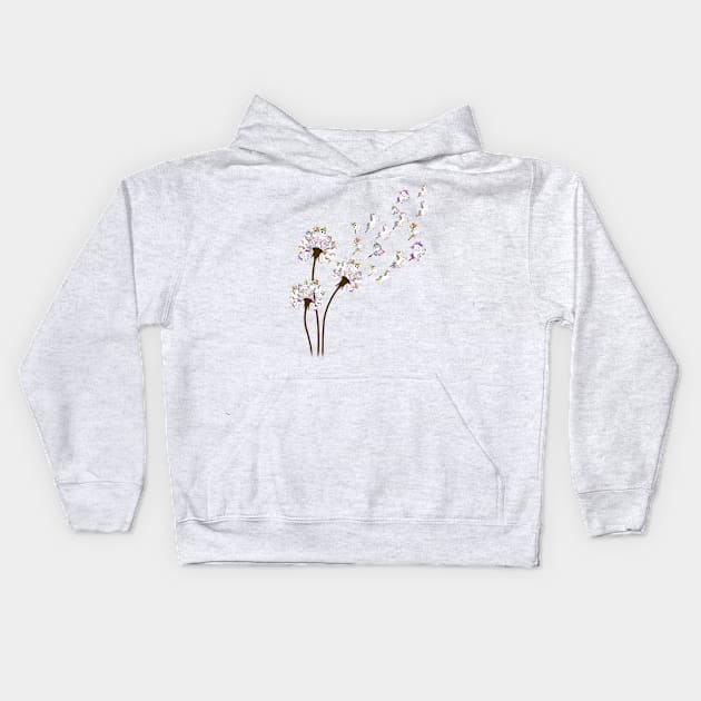 Unicorn Dandelion Kids Hoodie by Schoenberger Willard